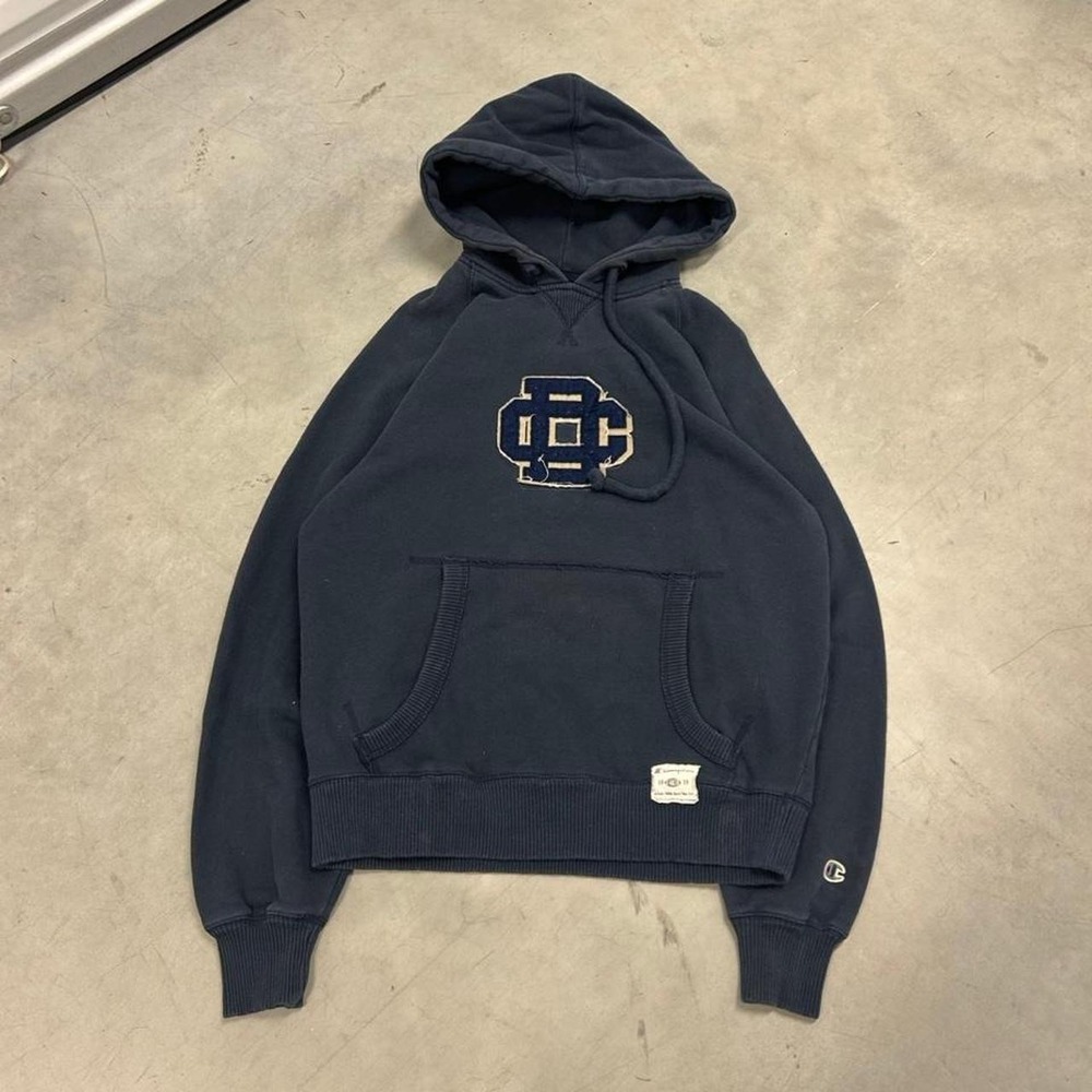 Vintage Navy blue Champion Heavyweight Hoodie